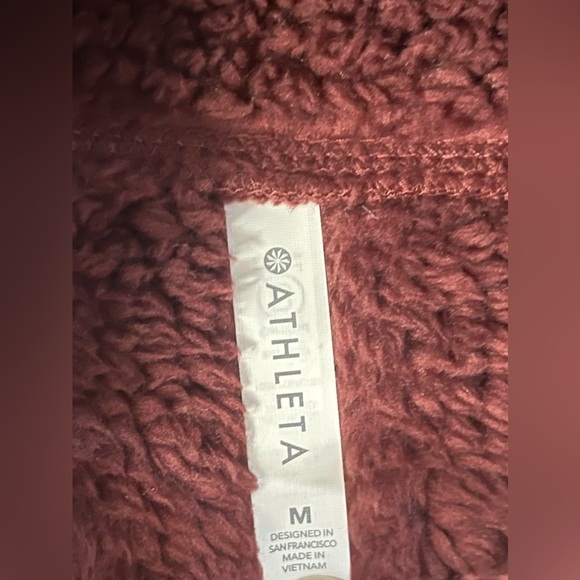 Athleta Solstice Reversible Sherpa Crew medium - Picture 8 of 8